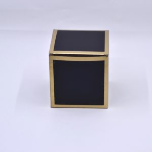 Black Foldable box with gold trimmings