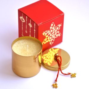 Brass candles with custom box