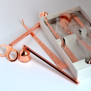 Candle care accessory kit with box