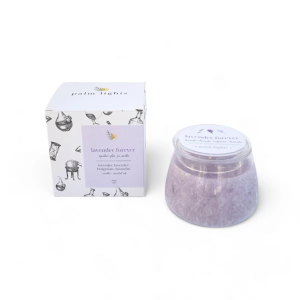 Lavender forever glass jar candle