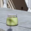 Stalk Of Lemongrass big glass jar candle outdoors