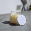 Velvet Vanilla glass jar candle in open setting