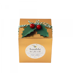Festive box for bauble candle