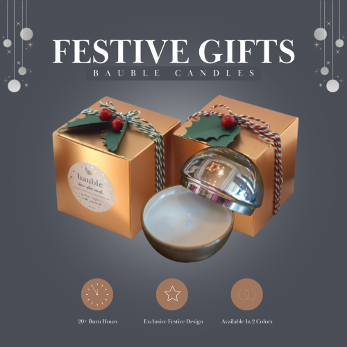 Bauble candles bundle of 3
