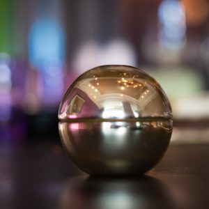 Single Gold bauble Candle