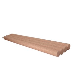 Peach taper candle