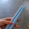 Blue taper candles bundle of 2