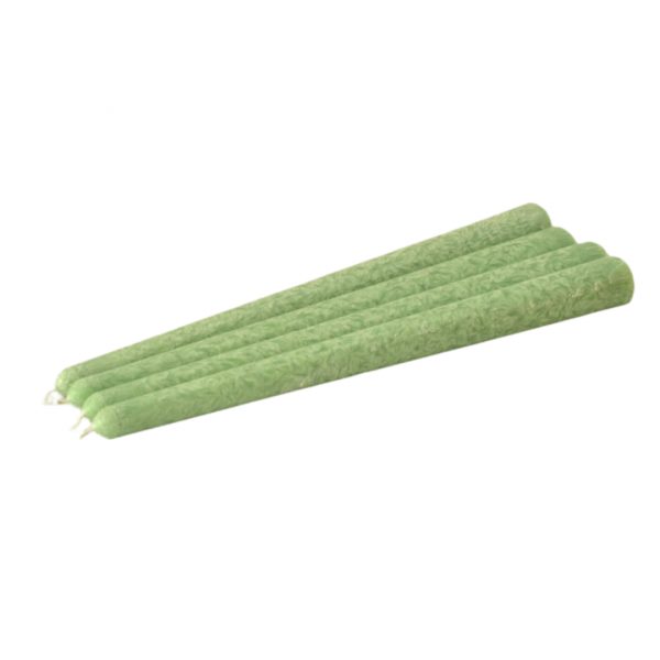 Green Taper candle