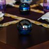 Bundle of 3 iridescent black bauble candles