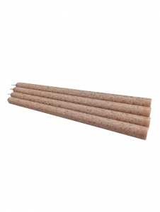 Brown Taper Candles set of 4