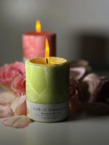 Stalk of Lemongrass Medium Pillar candle