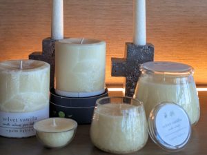 Velvet Vanilla Pillars, tapers and Jars misc