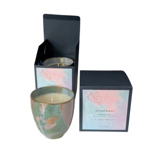 Ceramic Stoneware Single candle front view