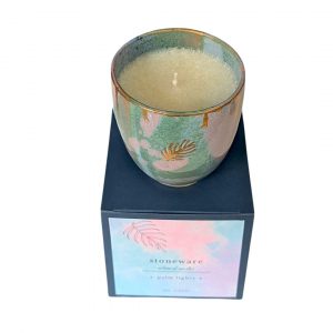 Ceramic Stoneware Single candle top view for website