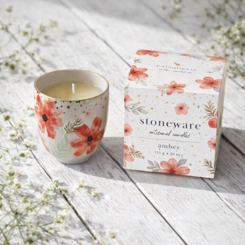 Single Stoneware Ceramic candle