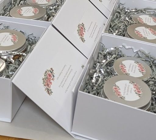 Luxury handmade stoneware candle gift boxes by Palm Lights Dubai