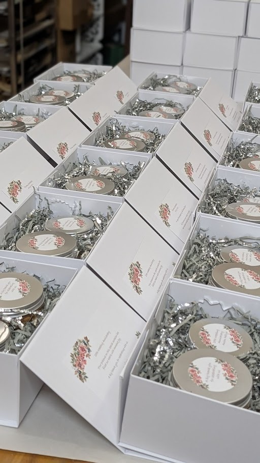 Luxury handmade stoneware candle gift boxes by Palm Lights Dubai