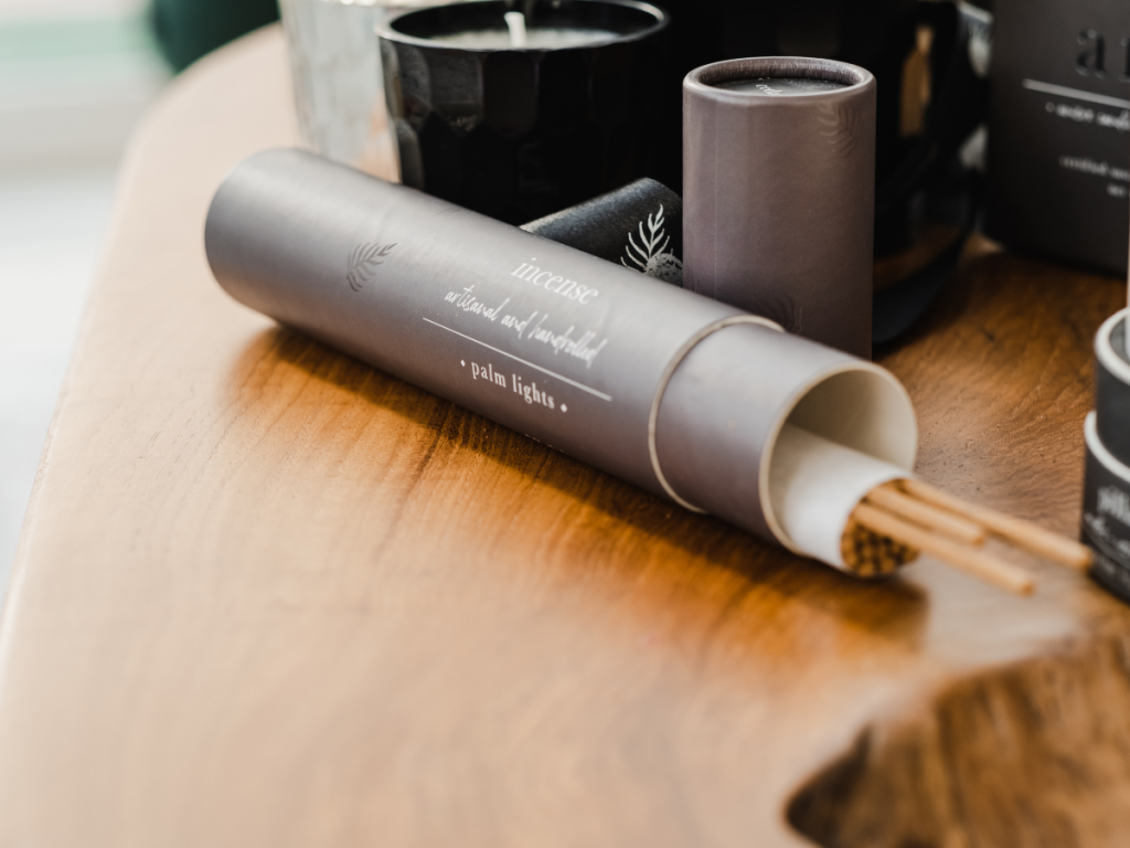 Palm Lights sandalwood fragrance earthy woody scent incense sticks