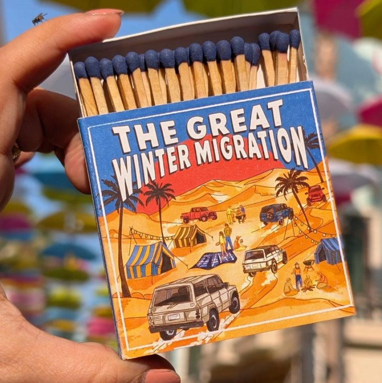 Custom Event Matchbox with Desert Adventure Design